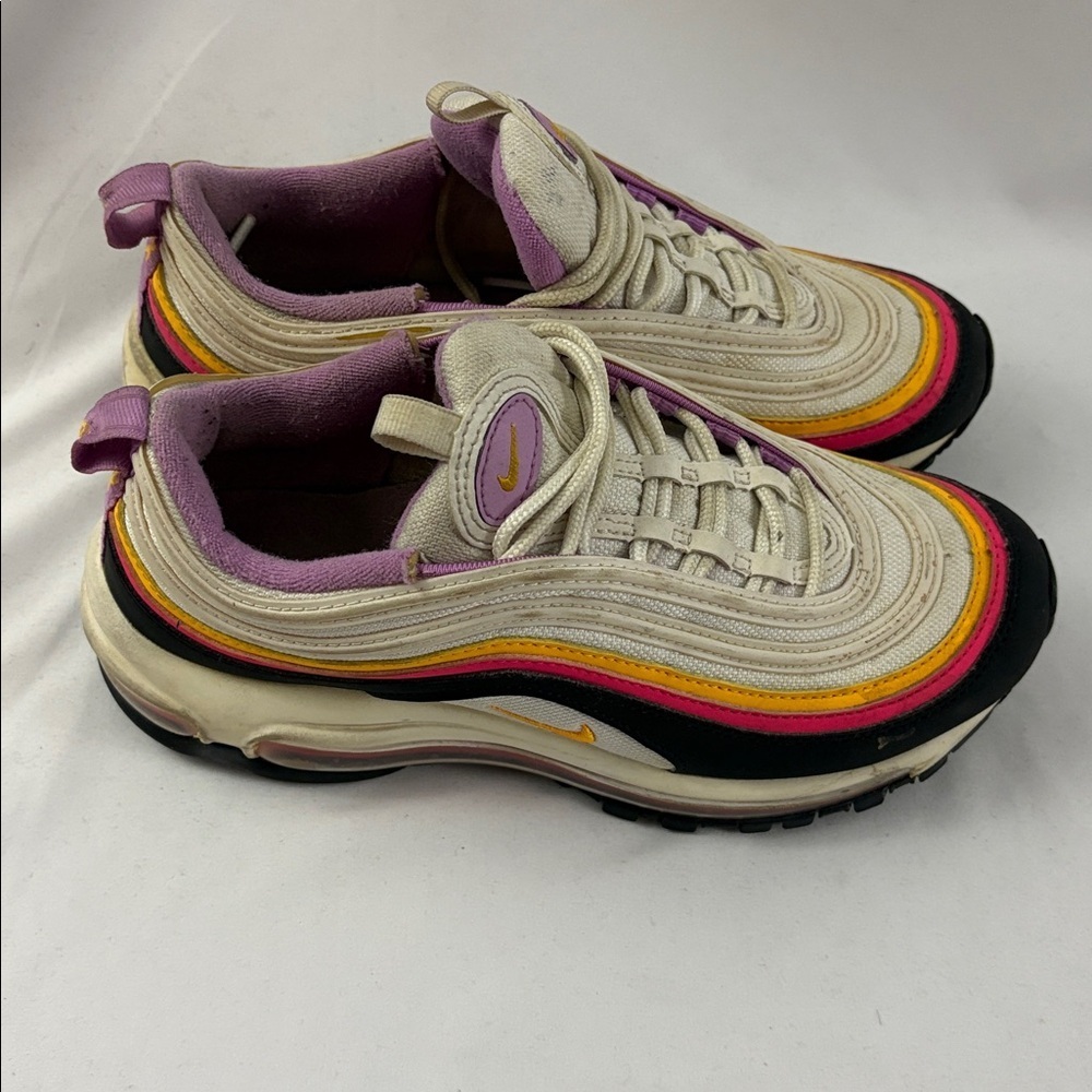 NIKE Air Max 97 (GS) Dawn & Dusk White Multi Girls 5.5Y